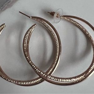 Gold hoop earrings